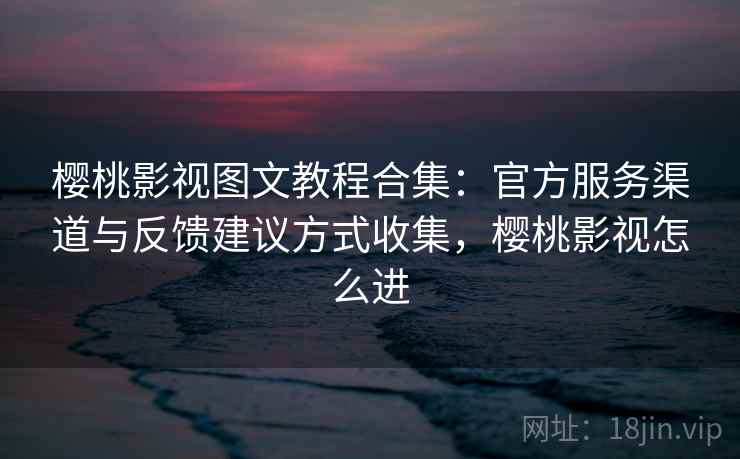 樱桃影视图文教程合集：官方服务渠道与反馈建议方式收集，樱桃影视怎么进