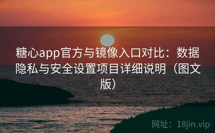 糖心app官方与镜像入口对比：数据隐私与安全设置项目详细说明（图文版）