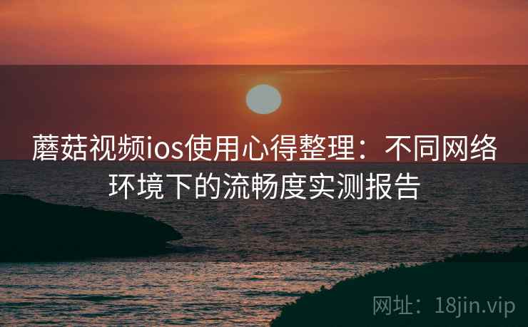 蘑菇视频ios使用心得整理：不同网络环境下的流畅度实测报告