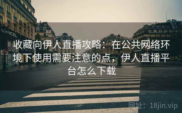 收藏向伊人直播攻略：在公共网络环境下使用需要注意的点，伊人直播平台怎么下载