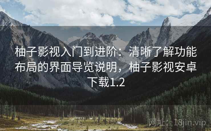 柚子影视入门到进阶：清晰了解功能布局的界面导览说明，柚子影视安卓下载1.2