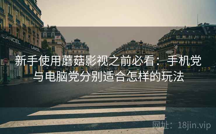 新手使用蘑菇影视之前必看：手机党与电脑党分别适合怎样的玩法