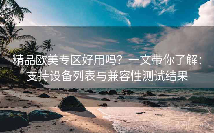 精品欧美专区好用吗？一文带你了解：支持设备列表与兼容性测试结果
